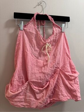 Jen’s Pirate Booty Pink Halter Tie Top